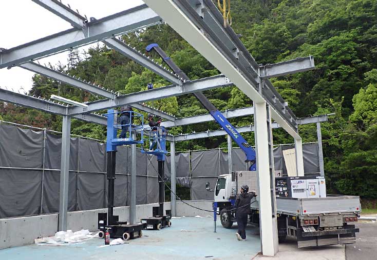 岡山県西部環境整備施設組合ストックヤード解体工事