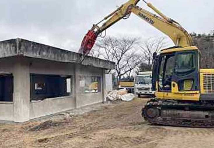 岡山県西部衛生組合旧管理棟外２棟解体工事2